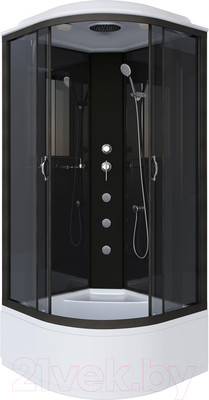 Душевая кабина Niagara NG-6508-14G 90x90x215 (тонированное стекло/черный)