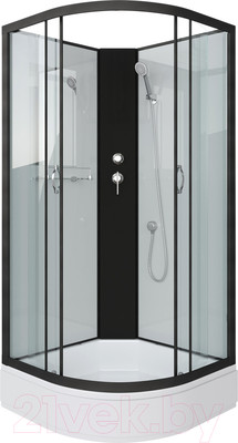 Душевая кабина Niagara NG-6703-14BK 80x80x200 (прозрачное стекло/черный)