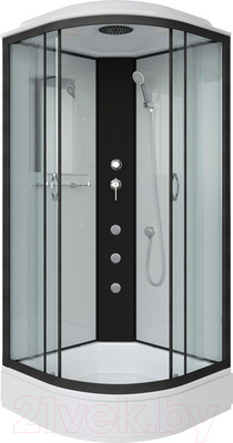 Душевая кабина Niagara NG-6703-14G 80x80x215 (прозрачное стекло/черный)