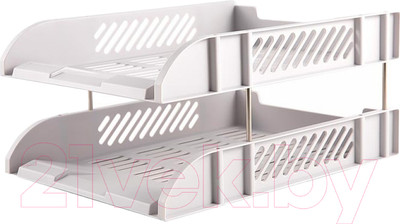 Набор лотков для бумаг Deli E9216 (серый)