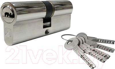 Цилиндровый механизм замка Гардиан GB 72(36/36)-Ni (5 ключей)