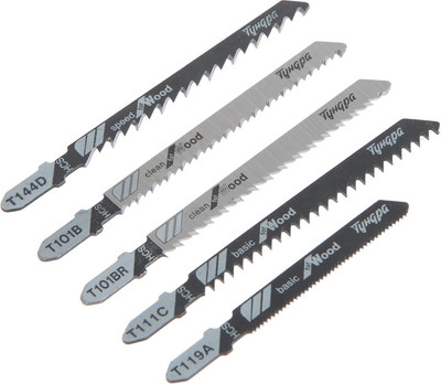 Набор пильных полотен Tundra Для лобзиков по дереву и металлу 7347475 (5шт)