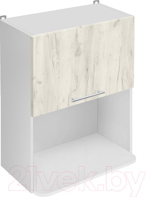 Шкаф навесной для кухни Артём-Мебель 600мм СН-114.158 (ДСП дуб крафт белый)
