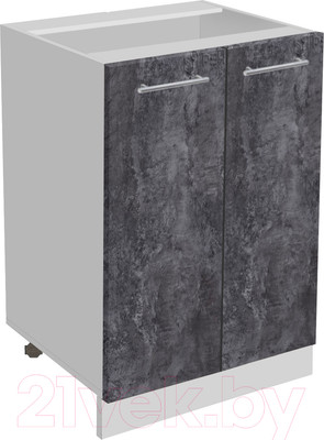 Шкаф-стол кухонный Артём-Мебель 600мм СН-114.04 (ДСП бетон спаркс)