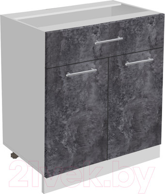 Шкаф-стол кухонный Артём-Мебель 800мм СН-114.07-Ш (ДСП бетон спаркс)