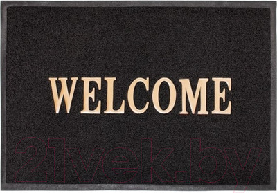 Коврик грязезащитный ComeForte Welcome 50x80 (черный)