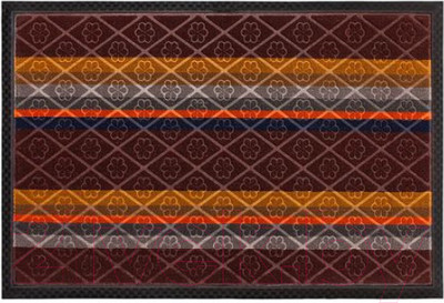 Коврик грязезащитный ComeForte Уют Мультиколор 80x120 (темно-коричневый)