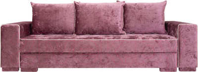 Диван KRONES Цезарь 4 (велюр розовый перламутр)