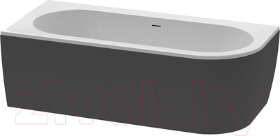 Ванна акриловая Cezares Slim Corner-180-80-60-L-NERO-SET