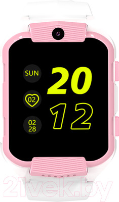 Умные часы детские Canyon Cindy KW-41 / CNE-KW41WP (белый/розовый)
