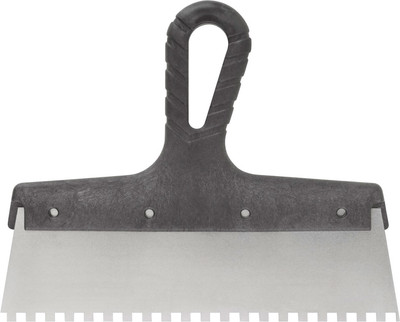 Шпатель Курс Фасадный нержавеющий зубчатый 250мм / 06607