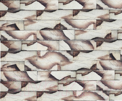 Декоративный камень гипсовый Polinka Кирпичный скол 0802М (бежевый мрамор)