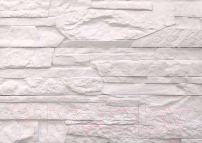 Декоративный камень гипсовый Polinka Сланец рифейский угловой элемент У0201 (слоновая кость)