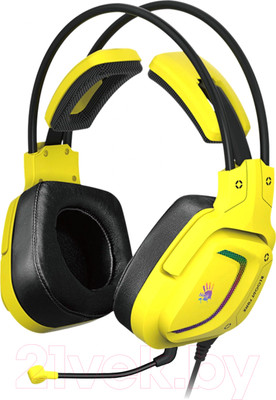 Наушники-гарнитура Bloody Bloody G575 Punk (желтый)