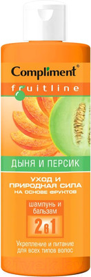 Шампунь для волос Compliment Fruit Line Дыня и персик (400мл)