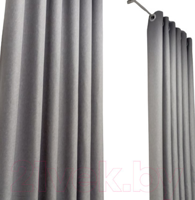 Комплект штор Модный текстиль 03L / 112MT6670M28 (260x150, 2шт, средне-серый)