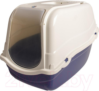 Туалет-домик Duvo Plus Базилик / 11630/DV (белый/синий)