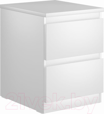 Прикроватная тумба Mio Tesoro Мальта 2 ящика 40x54 2.05.03.010.1 (белый)