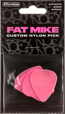 Набор медиаторов Dunlop Manufacturing Fat Mike Nylon 44P.60FM (6шт)