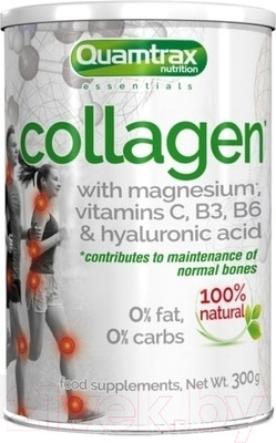 Коллаген Quamtrax With Magnesium Vit C B3B6 & Hyaluronic Acid (300г)