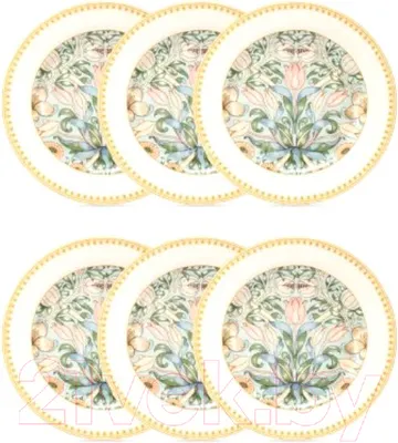 Набор тарелок Fioretta Flowers TDS586 (6шт)