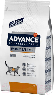 Сухой корм для кошек Advance VetDiet Weight Balance (1.5кг)