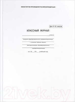 Журнал классного руководителя Феникс+ Классный журнал 5-9 класс / 5192
