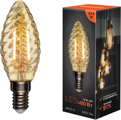 Лампа Rexant Витая свеча 604-119