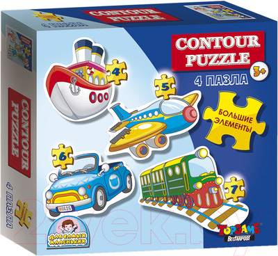 Набор пазлов Topgame Игрушечный транспорт / 01346