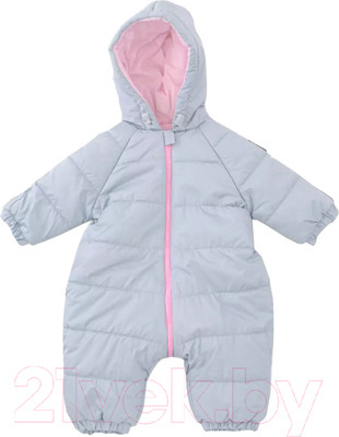 Комбинезон прогулочный детский Топотушки Колибри / 138/6-80 (серый/розовый)