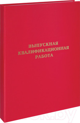 Папка адресная ArtSpace Выпускная квалификационная работа / 257944 (красный)