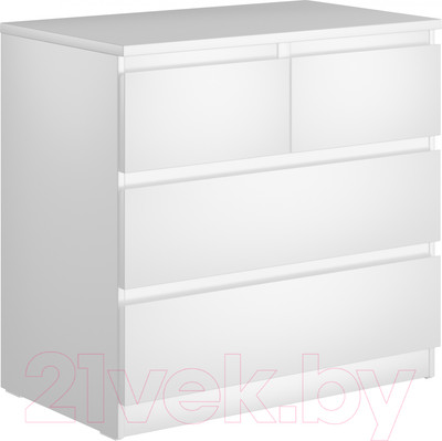 Комод Mio Tesoro Мальта 4 ящика 80x76 2.05.02.050.1 (белый)