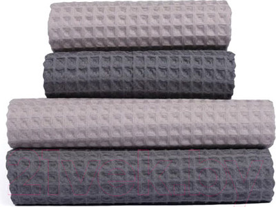 Набор полотенец Home One 411622 (темно-серый/светло-серый, 4шт)