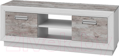 Тумба Мебель-КМК 2Д Эстель 0738.25 (сосна натуральная/белая/дуб венеция)