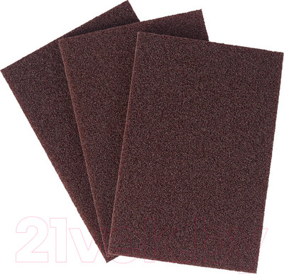 Набор губок для мытья посуды Мультидом Карборундовая / VL58-102 (3шт)