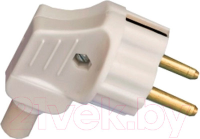 Вилка штепсельная ЭлКис В16-004 / 16004т (с трубкой)