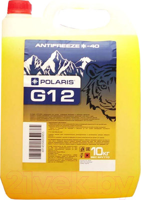 Антифриз Polaris Auto G12 / PL05100 (10кг, желтый)
