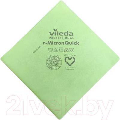 Салфетка хозяйственная Vileda МикронКвик 152112 / SRZ612 (зеленый)