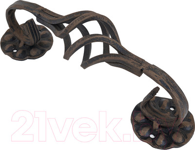 Ручка дверная No Brand Корзинка 185мм (бронза)