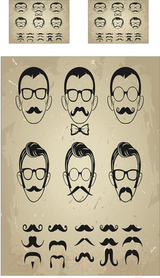 Набор текстиля для спальни Ambesonne Мужчины в очках 160x220 / bcsl_65686