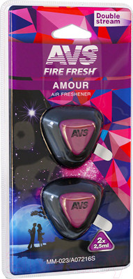 Ароматизатор автомобильный AVS MM-023 Double Stream / A07216S (тайные чувства)