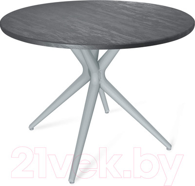 Обеденный стол Sheffilton SHT-TU30/TT 90 МДФ (серый/каменный уголь)