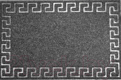 Коврик грязезащитный ComeForte Meander 60x90 (черный)