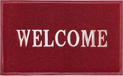Коврик грязезащитный ComeForte Welcome 60x90 (бордовый)