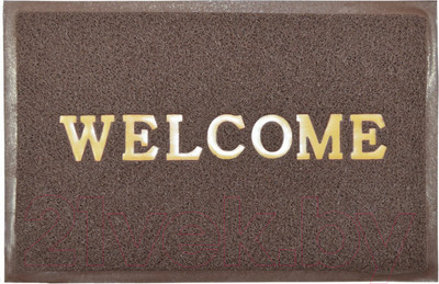 Коврик грязезащитный ComeForte Welcome 60x90 (коричневый)