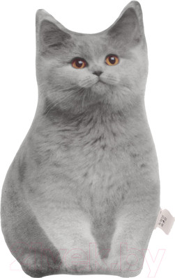 Подушка декоративная Mni Mnu Серый кот / 4288785