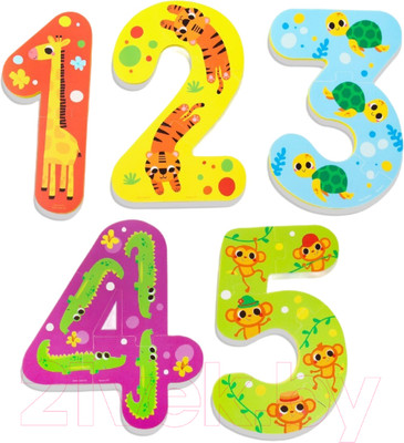 Набор игрушек для ванной Крошка Я Учимся считать: Животные / 7572000