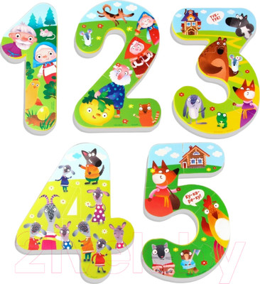 Набор игрушек для ванной Крошка Я Учимся считать: Сказки / 7572001