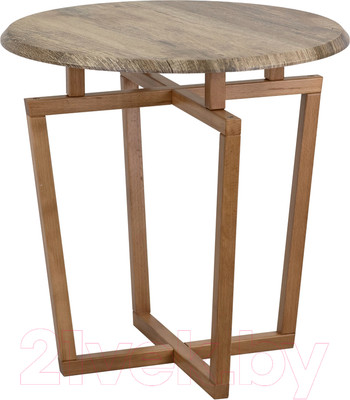 Журнальный столик Мебелик Рилле 440 (дуб крымский состаренный/бук)