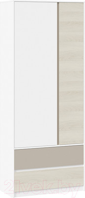 Шкаф ТриЯ Сканди СМ-386.07.26-26 (дуб гарден/белый/глиняный серый)